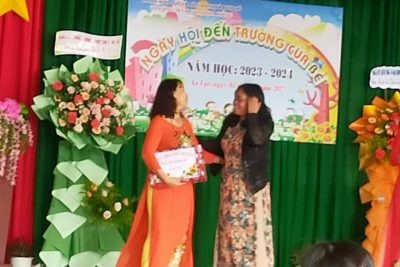Trường mầm non Hoa Hồng tổ chức ” Ngày hội đến trường của bé” năm học 2023 – 2024